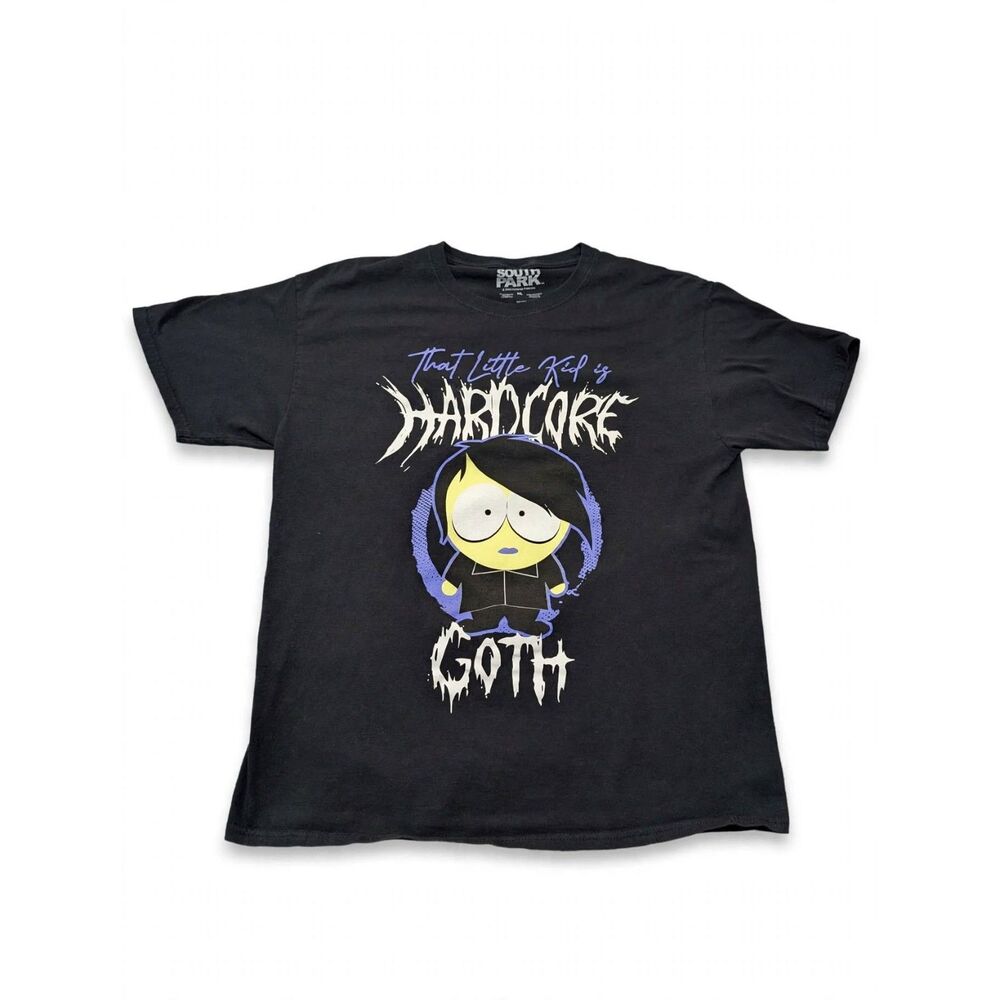 South Park Hardcore Goth Firkle Graphic T Shirt Mens XL Black '23 Comedy Central